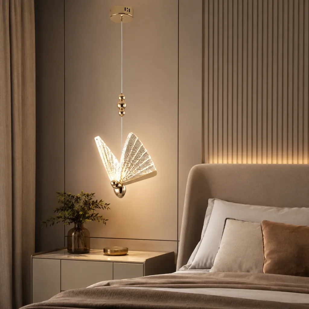 Butterfly Acrylic Pendant Light | Modern Decorative LED Ceiling Light