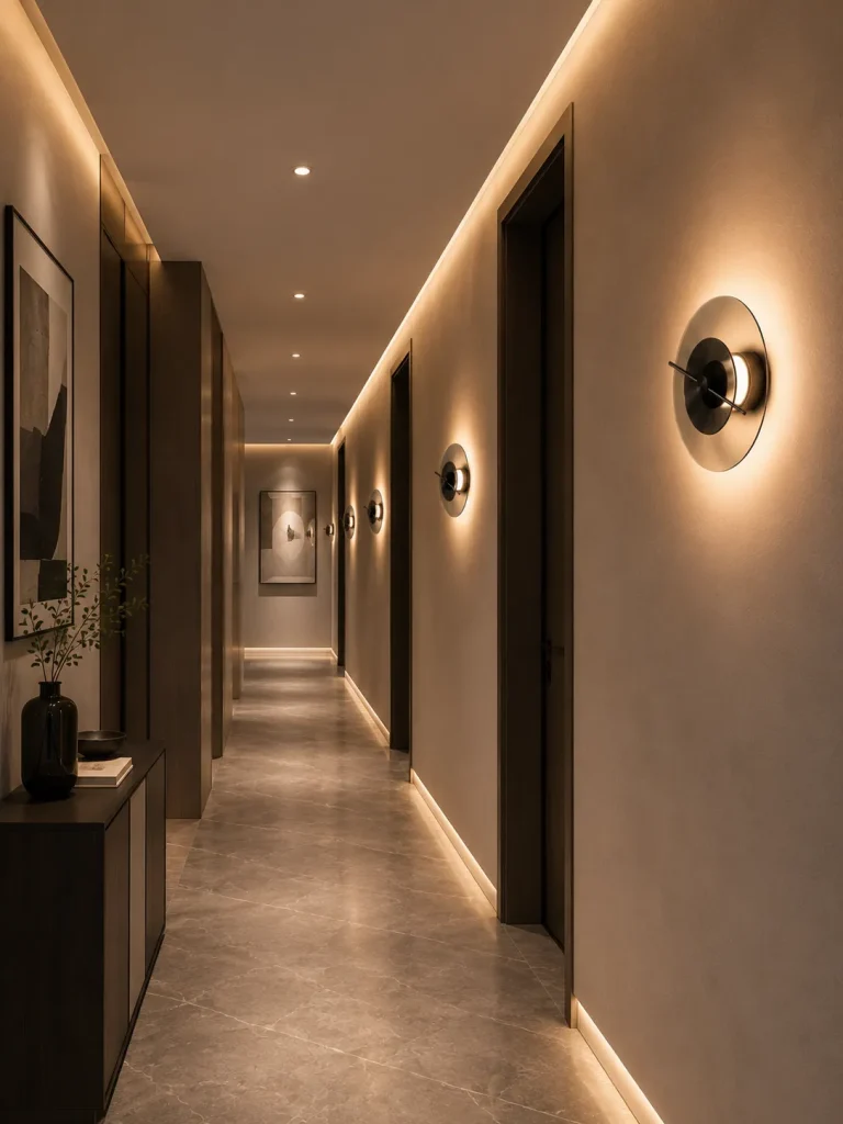 Modern Glass Wall Lamp | Delumina LED Wall Sconce Bedroom & Hotel Lighting