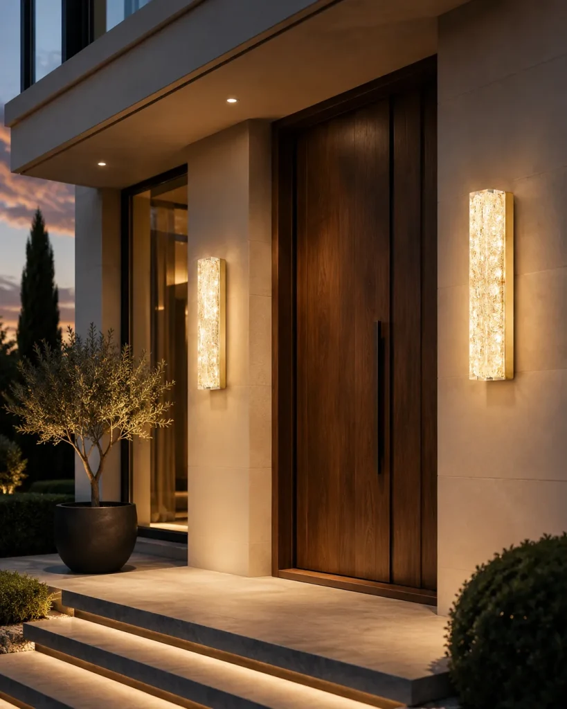 Modern Resin Wall Light | Full Spectrum LED Wall Sconce Bedroom & Hallway Lighting