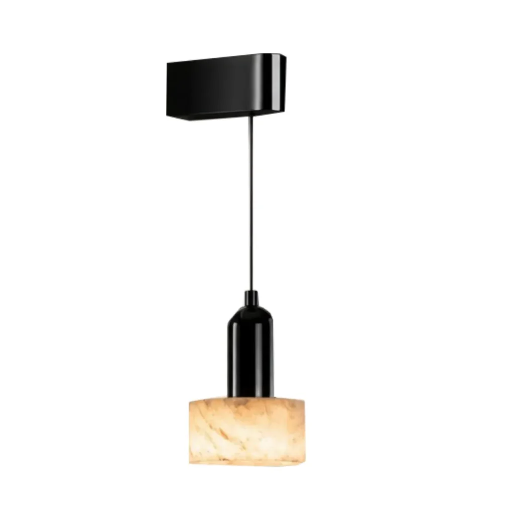 Aurora Adjustable Alabaster Wall Pendant Light – Modern Minimalist LED Sconce Series