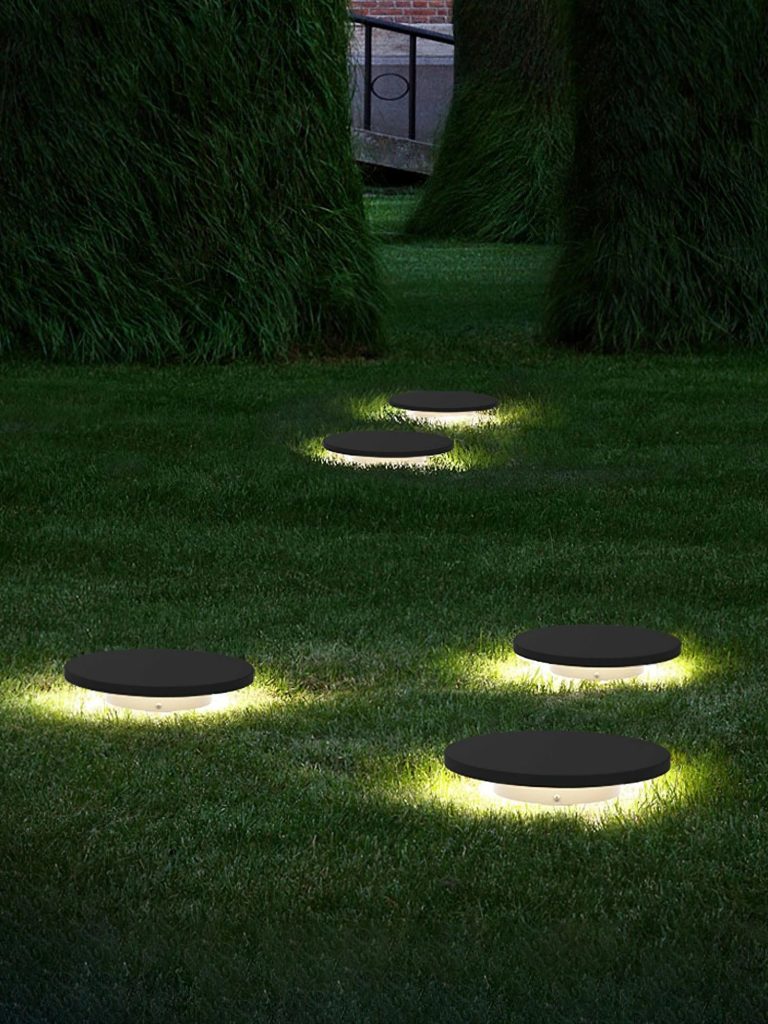 Modern Solar Ground Light | Outdoor LED Lawn & Pathway Light 3000K