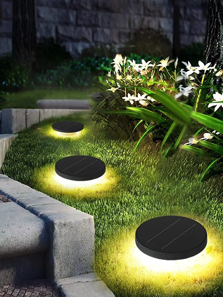 Modern Solar Ground Light | Outdoor LED Lawn & Pathway Light 3000K