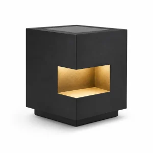 Modern Solar Cube Landscape Light | Outdoor LED Garden Cube 3000K Warm White