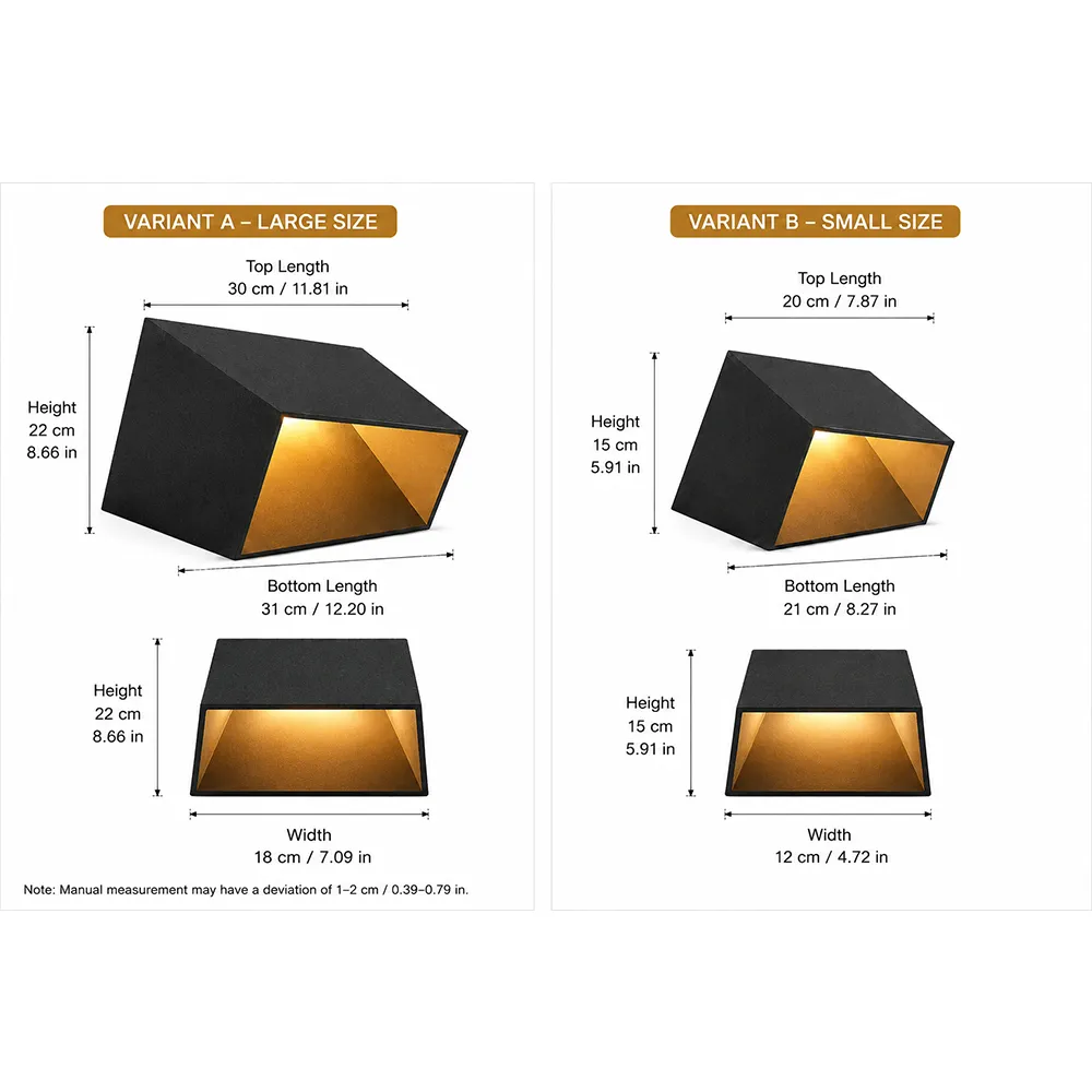 LED Geometric Wedge Landscape Light | Modern Outdoor Architectural Lamp