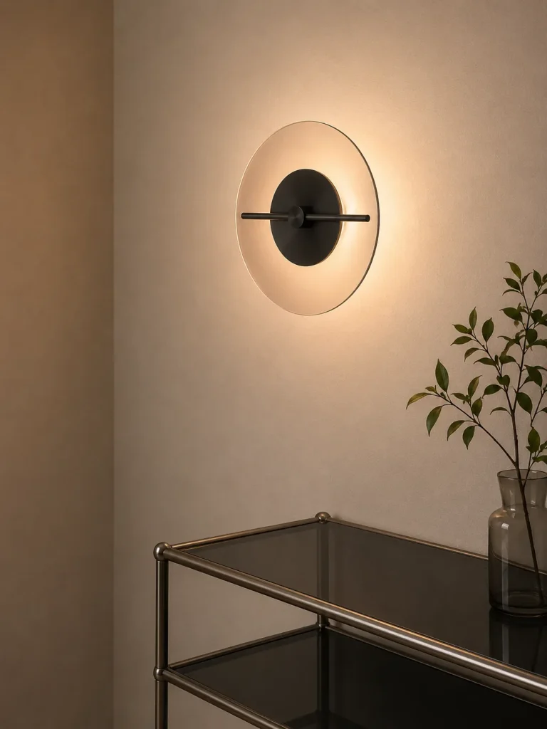 Modern Glass Wall Lamp | Delumina LED Wall Sconce Bedroom & Hotel Lighting