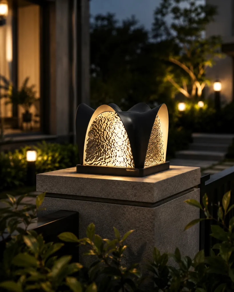 Solar Decorative Pillar Light | Outdoor Gate Post LED 3000K Warm White