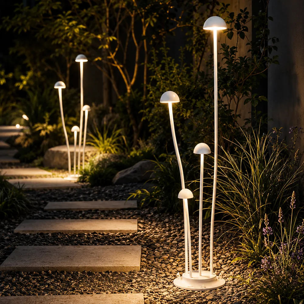 Modern Mushroom Outdoor Garden Light | Landscape Pathway LED Lamp