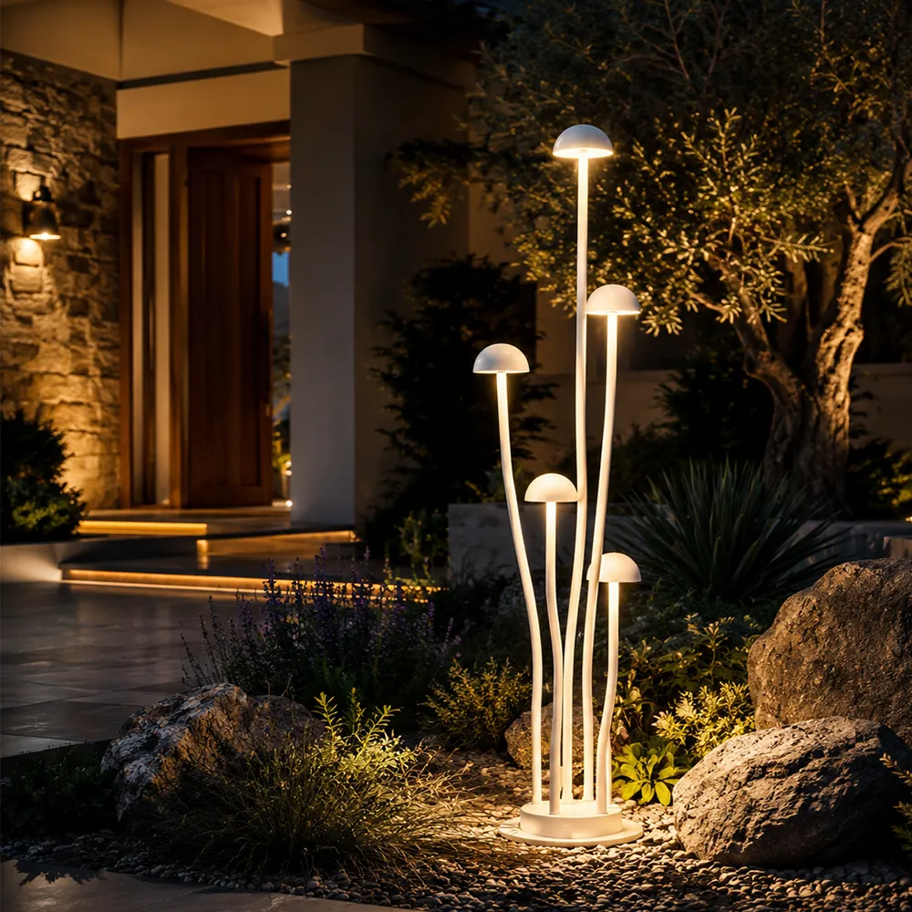 Modern Mushroom Outdoor Garden Light | Landscape Pathway LED Lamp