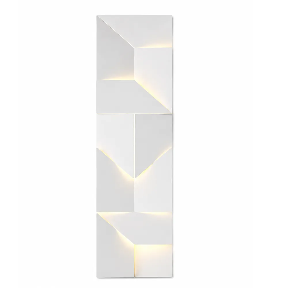 LUMINA GEO Wall Light – Ultra Slim Geometric Stainless Steel LED Sconce Series
