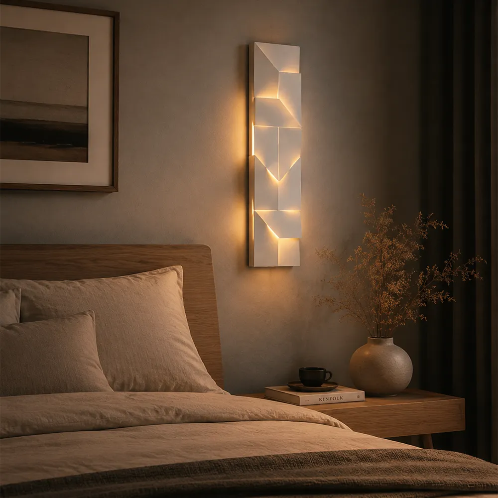 LUMINA GEO Wall Light – Ultra Slim Geometric Stainless Steel LED Sconce Series